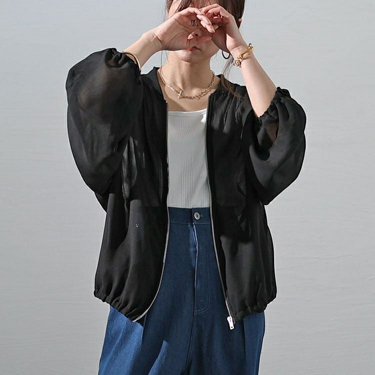 大きいサイズ レディース MA-1風シアーブルゾン　plan-3800237