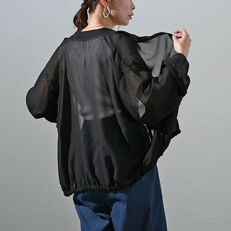 大きいサイズ レディース MA-1風シアーブルゾン　plan-3800237