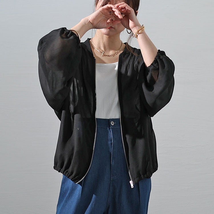 大きいサイズ レディース MA-1風シアーブルゾン　plan-3800237