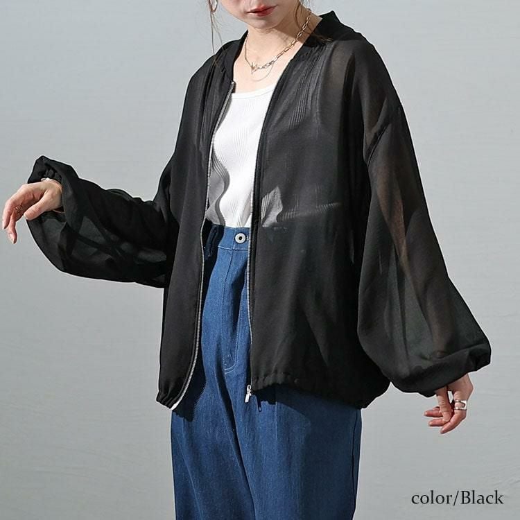 大きいサイズ レディース MA-1風シアーブルゾン　plan-3800237 ブラック