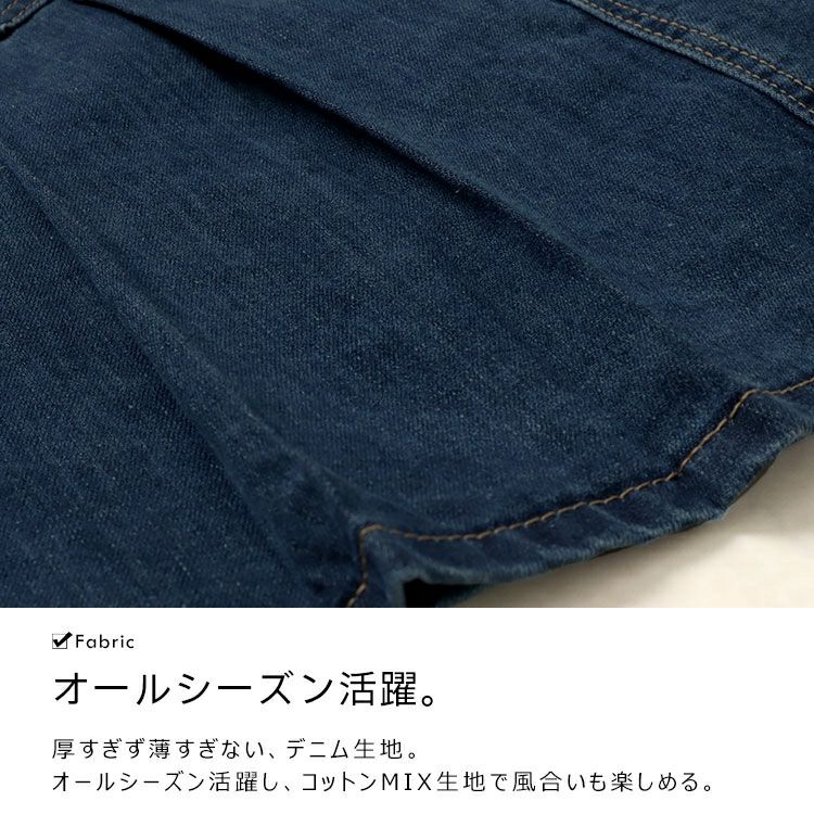 大きいサイズ レディース パンツ裏地付きプリーツデニムミニスカート　goldy-1510