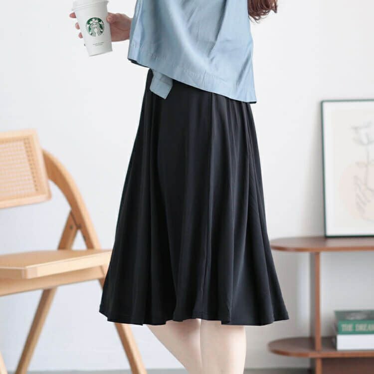 大きいサイズ レディース カットソーミディアムフレアスカート　mncut-142416