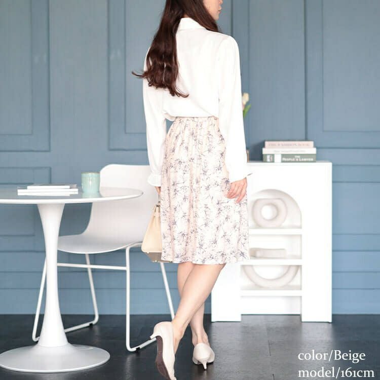 大きいサイズ レディース カットソーミディアムフレアスカート　mncut-142416