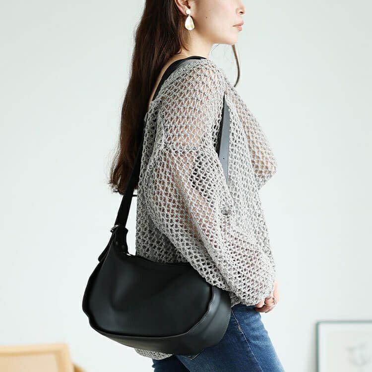 大きいサイズ レディース オーバーサイズメッシュニット　bro-0045