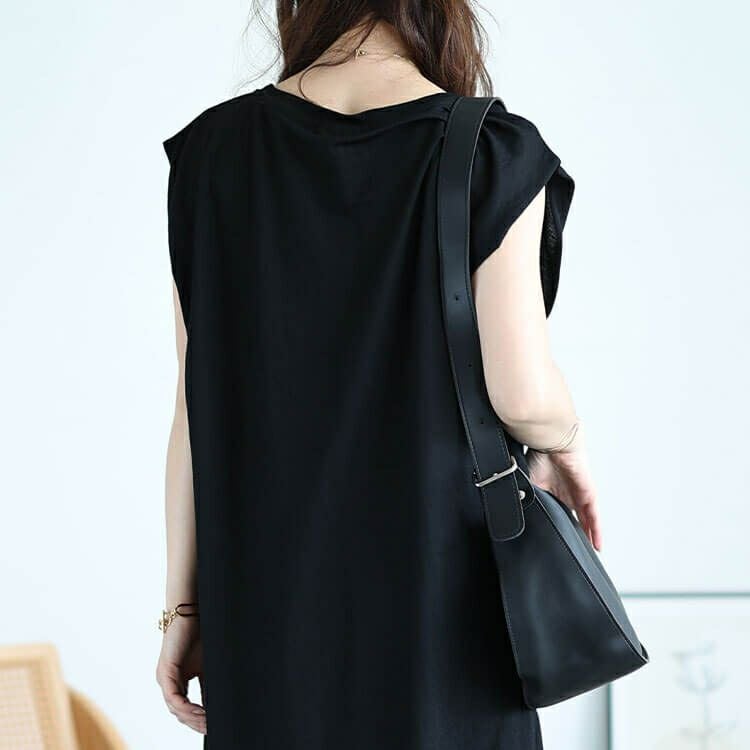 大きいサイズ レディース 接触冷感＆UVカット＆吸湿速乾タックスリーブワンピース　map-30