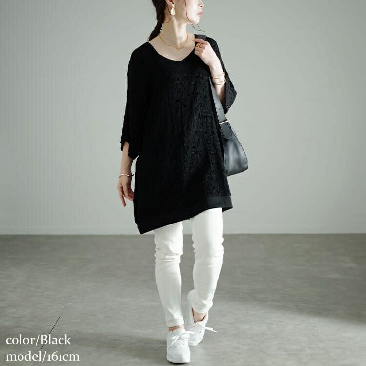 大きいサイズ レディース ダイヤモンドネックシャーリングプルオーバー　sw-0648