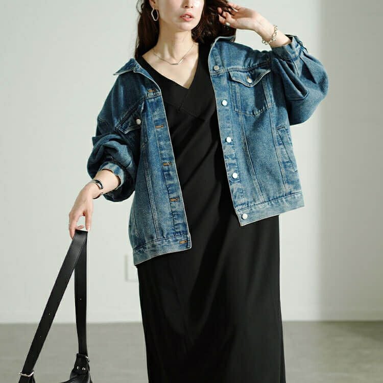 大きいサイズ レディース フレンチスリーブVネックワンピース　sw-0647