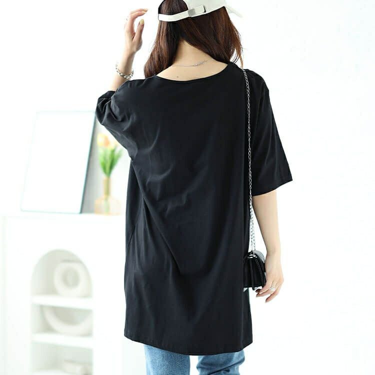 大きいサイズ レディース ビッグロゴコットンTシャツ　kt-4405 【メール便可】