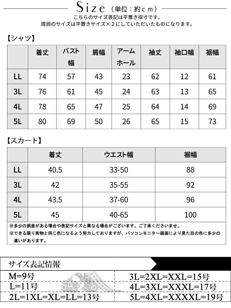大きいサイズ レディース 蝶々柄シアートップス＆パンツ裏地スカートセット　goldy-1503 【メール便可】