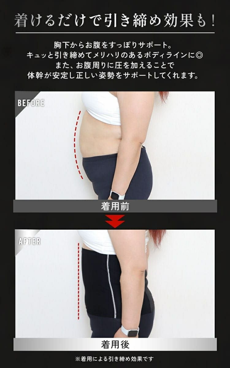 大きいサイズ レディース 発汗サウナダイエットベルト goldy-1493