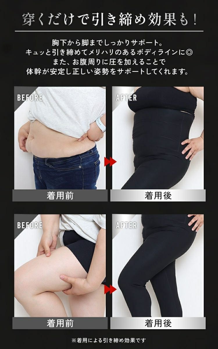 大きいサイズ レディース 発汗サウナダイエットパンツ goldy-1492