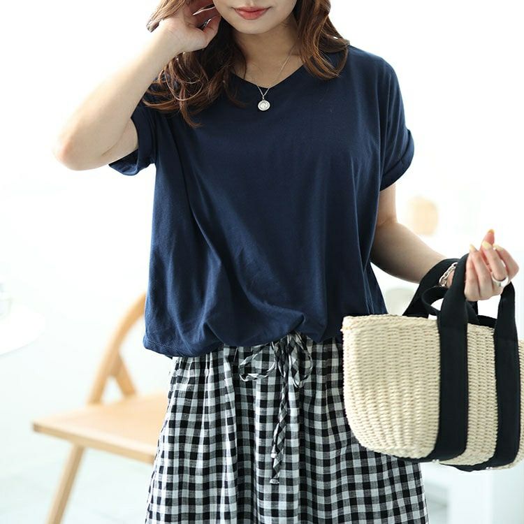 大きいサイズ レディース ギンガムチェックドッキングワンピース　plan-240084