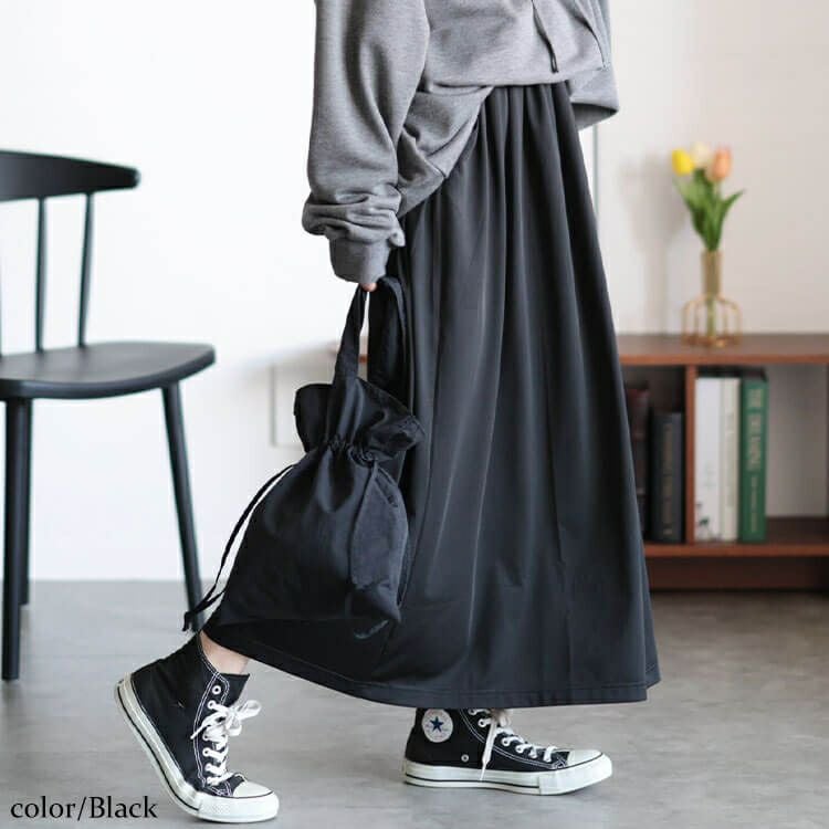 大きいサイズ レディース セミフレアカットスカート　maru-30047