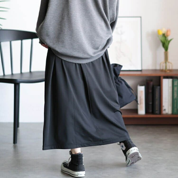 大きいサイズ レディース セミフレアカットスカート　maru-30047