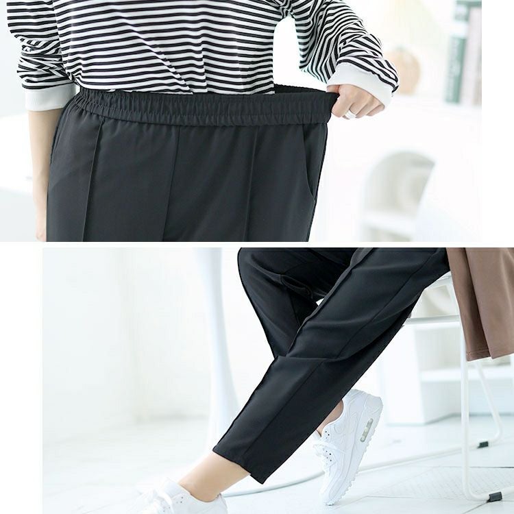 大きいサイズ レディース センターラインテーパードパンツ　goldy-1529 【メール便可】