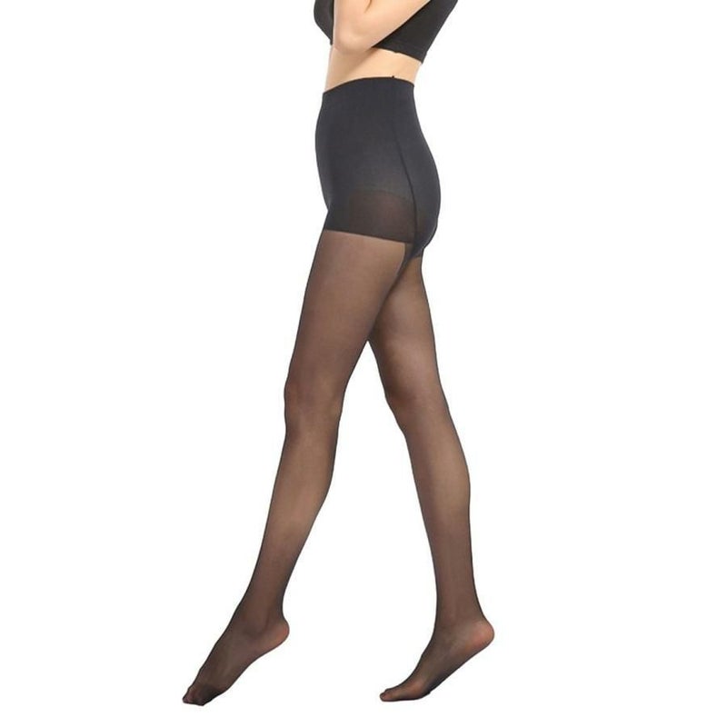 大きいサイズ レディース 新技術！伝線しにくいストッキング  LL-4L  引っかかり防止　goldy-1528 【メール便可】 ブラック