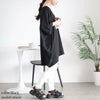 大きいサイズ レディース 楊柳Vネックドルマンチュニック　kt-7824700 【メール便可】 ブラック