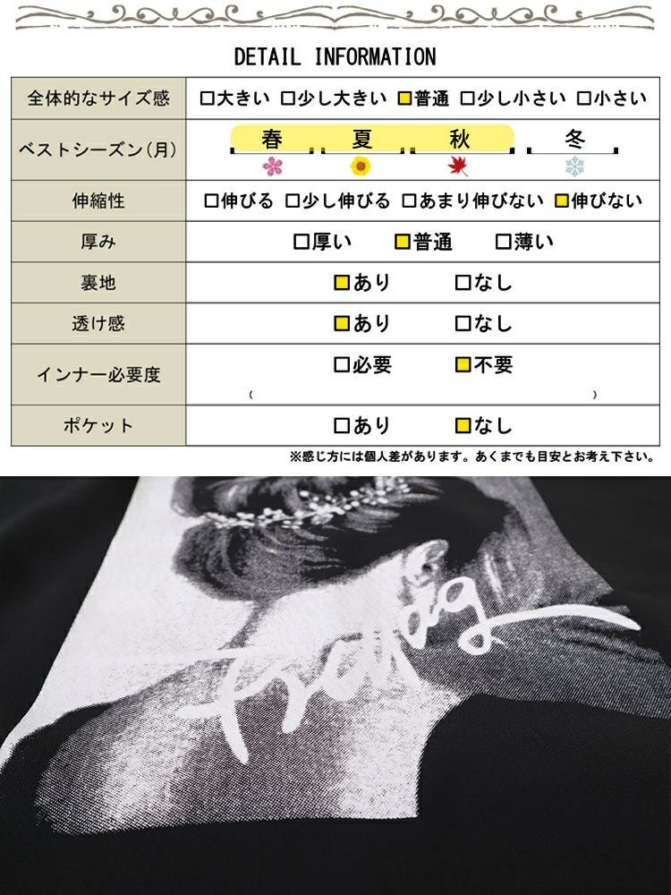 大きいサイズ レディース シフォンティアードフリルスリーブプリントプルオーバー　nh240361 【メール便可】