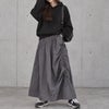 大きいサイズ レディース アシメドロストギャザースカート　fem-501