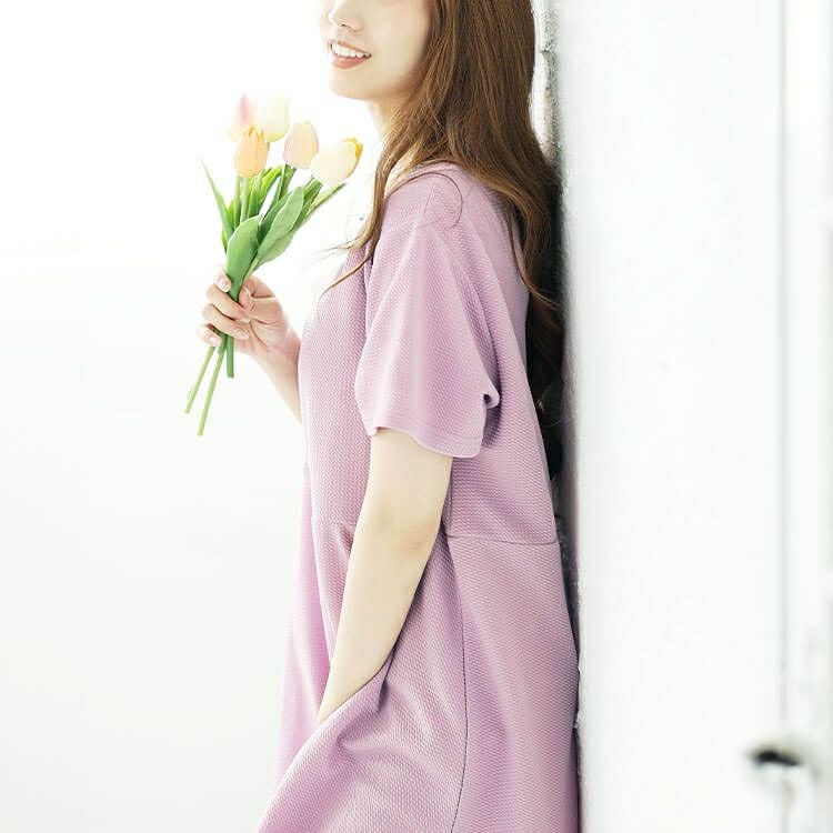 大きいサイズ レディース ダイヤモンドネックペプラムチュニック　bro-0048