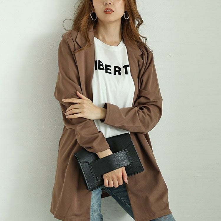 大きいサイズ レディース フロッキープリントロゴTシャツ　fem-505 【メール便可】