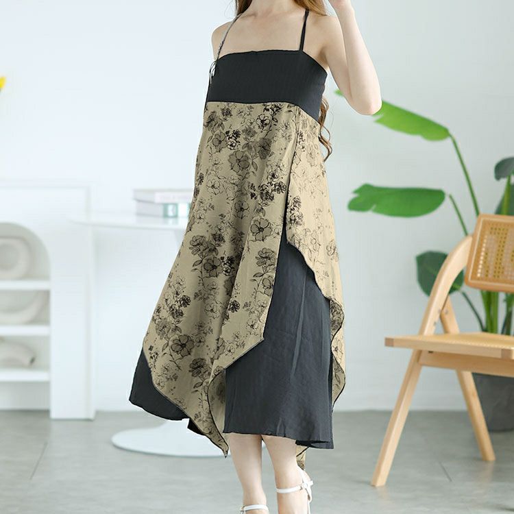 大きいサイズ レディース ショート丈トップス＆キャミソールワンピースセットアップ　goldy-1540