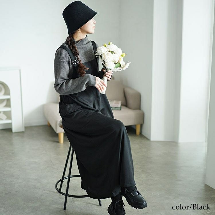 大きいサイズ レディース カーゴジャンパースカート　maru-30057