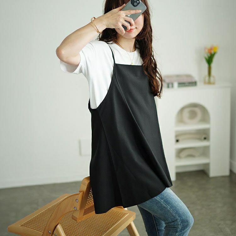 大きいサイズ レディース フレアキャミソールチュニック　maru-30056 【メール便可】