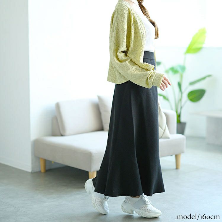 大きいサイズ レディース ストレッチニットマーメイドスカート　goldy-1556