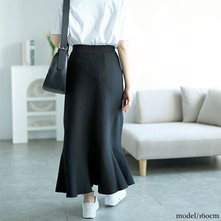 大きいサイズ レディース ストレッチニットマーメイドスカート　goldy-1556