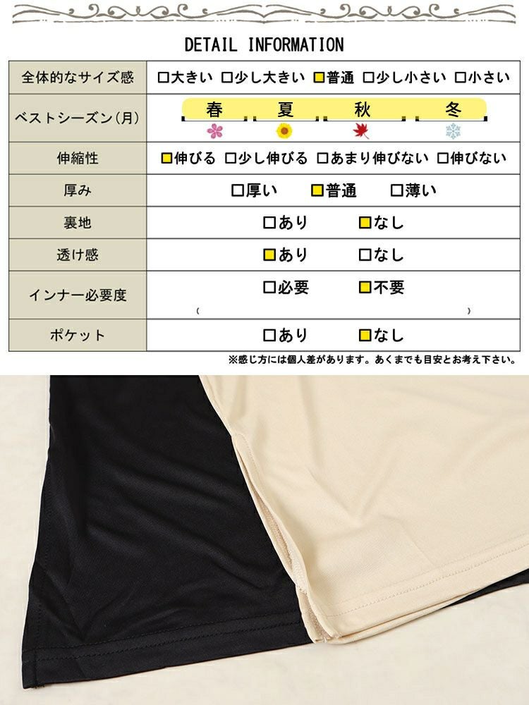 大きいサイズ レディース 吸汗速乾透けないペチコートキャミソールワンピース　cpdai-659092 【メール便可】