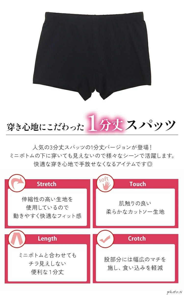 大きいサイズ レディース 1分丈スパッツ　sw-0688 【メール便可】