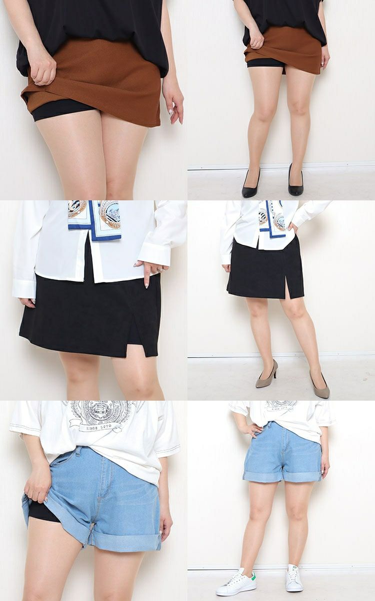 大きいサイズ レディース 1分丈スパッツ　sw-0688 【メール便可】