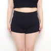 大きいサイズ レディース 接触冷感1分丈スパッツ　sw-0689 【メール便可】 ブラック