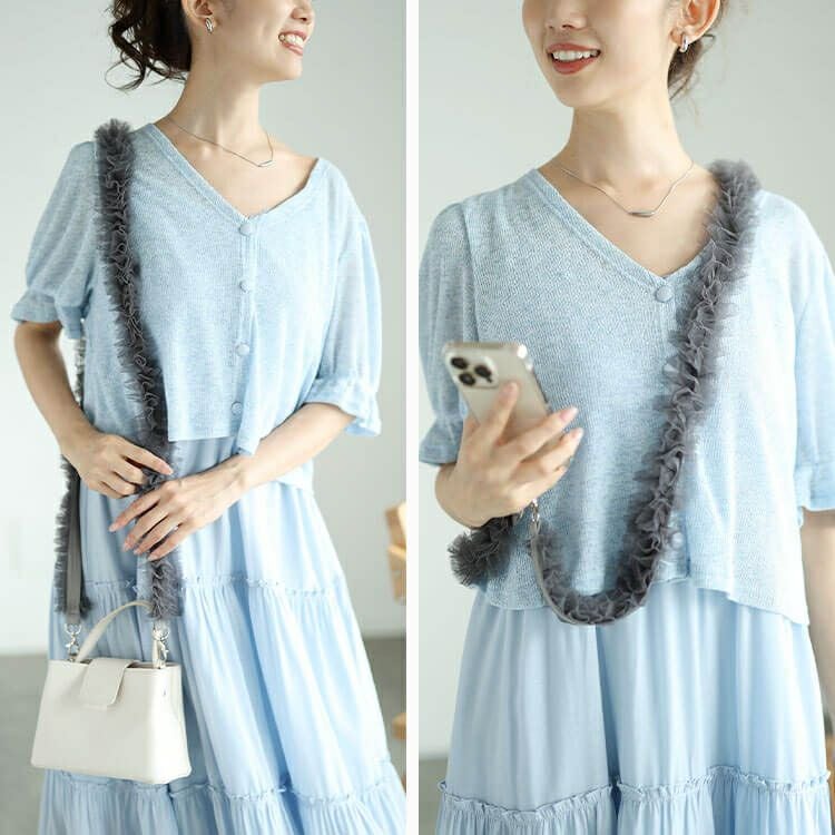 大きいサイズ レディース レーススマホストラップ＆バッグショルダー　art-al001 【メール便可】