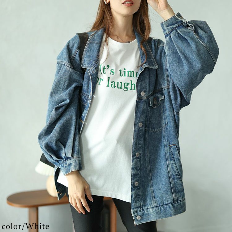 大きいサイズ レディース ロゴプリントロンT　fem-506