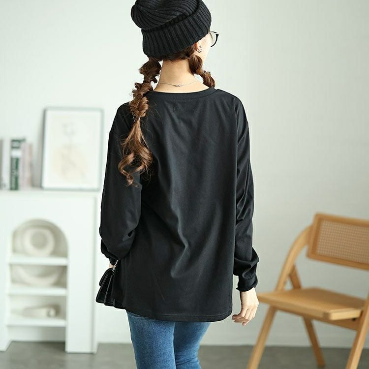 大きいサイズ レディース ロゴプリントロンT　fem-506