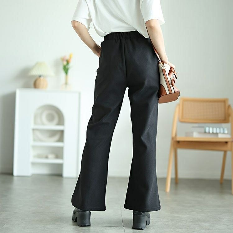 大きいサイズ レディース センターシームフレアパンツ　kt-151