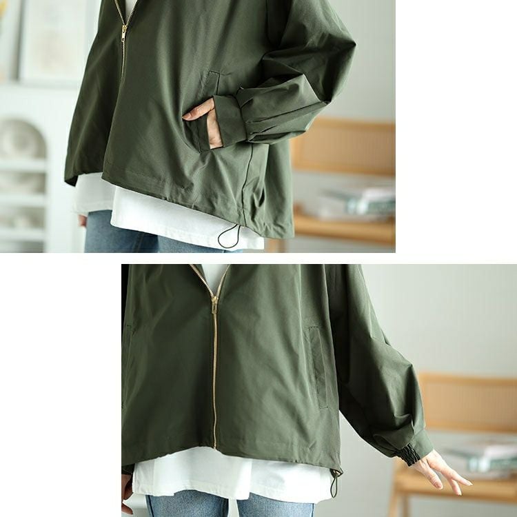 大きいサイズ レディース ボリュームスリーブマウンテンパーカー　maru-30060