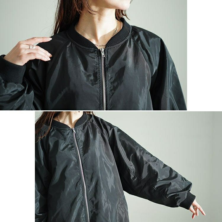 大きいサイズ レディース オーバーサイズMA-1ジャケット　sada-6916