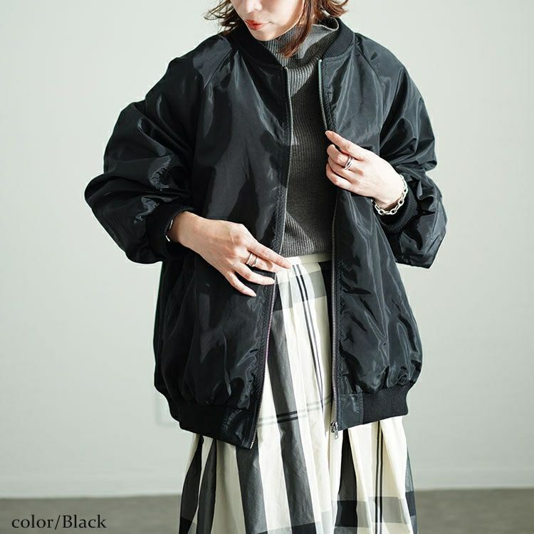 大きいサイズ レディース オーバーサイズMA-1ジャケット　sada-6916