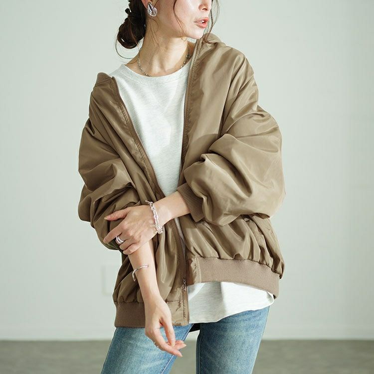 大きいサイズ レディース オーバーサイズMA-1ジャケット　sada-6916