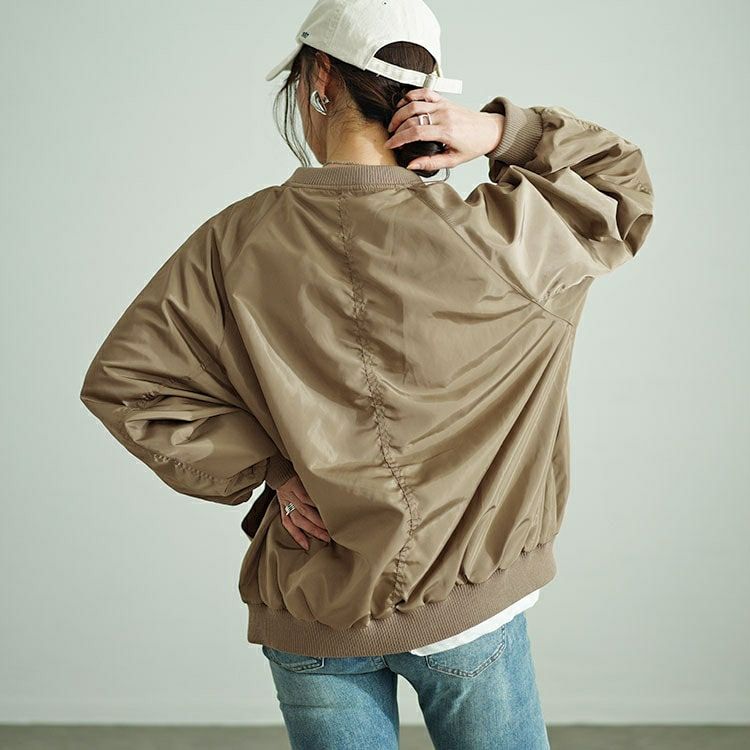 大きいサイズ レディース オーバーサイズMA-1ジャケット　sada-6916