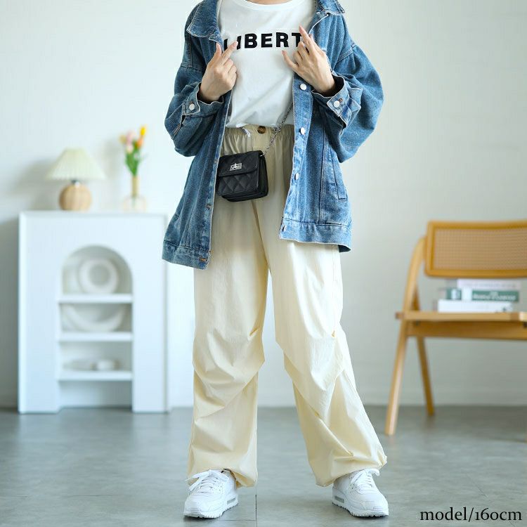 大きいサイズ レディース 裾ドローコードカーゴパンツ　goldy-1554 【メール便可】