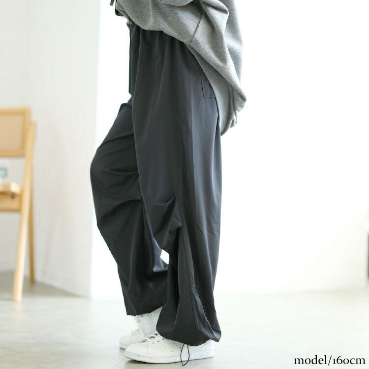 大きいサイズ レディース 裾ドローコードカーゴパンツ　goldy-1554 【メール便可】