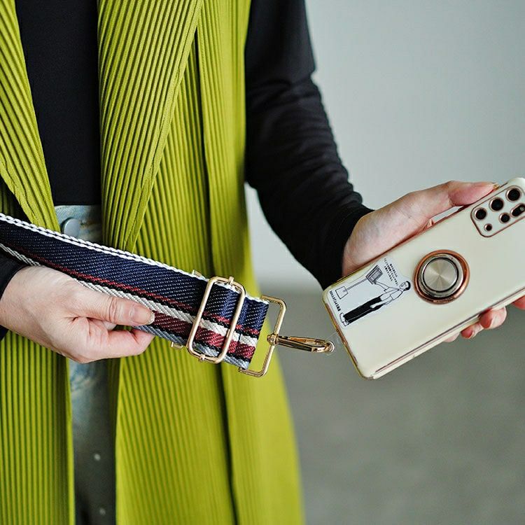 大きいサイズ レディース ランダムストライプマルチショルダーストラップ　art-006 【メール便可】