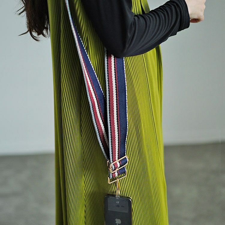 大きいサイズ レディース ランダムストライプマルチショルダーストラップ　art-006 【メール便可】