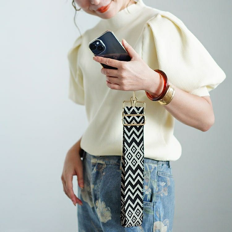 大きいサイズ レディース トライバル柄マルチショルダーストラップ　art-005 【メール便可】