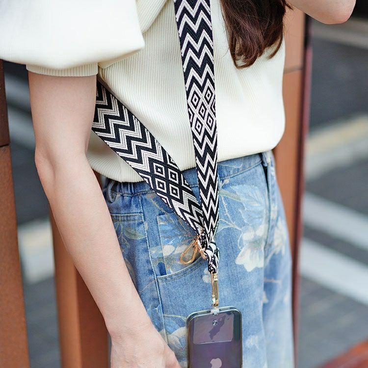 大きいサイズ レディース トライバル柄マルチショルダーストラップ　art-005 【メール便可】