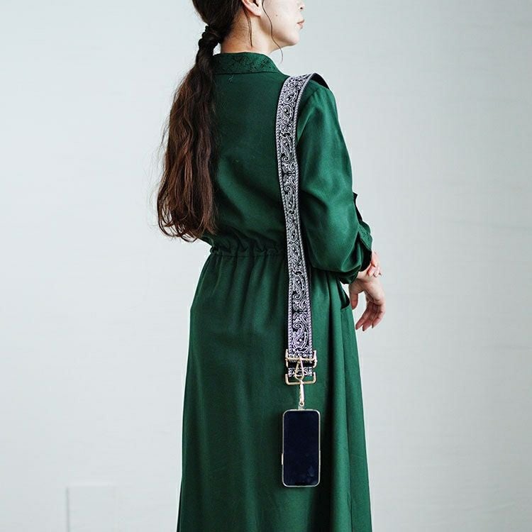 大きいサイズ レディース ペイズリー柄マルチショルダーストラップ　art-004 【メール便可】